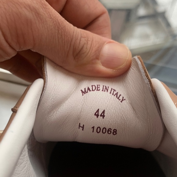 Loro Piana Tan Leather Sneakers - Picture 4 of 4